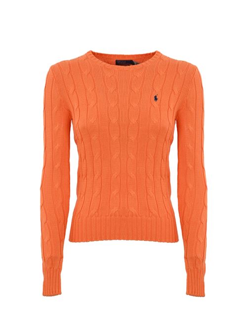 Maglione a trecce con logo Orange POLO RALPH LAUREN | 211891640008